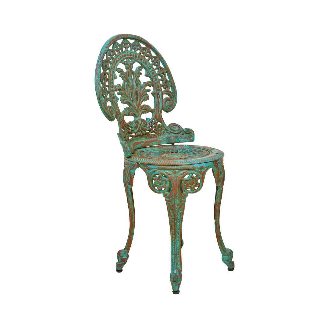 Victorian Cast Iron Chair - Green