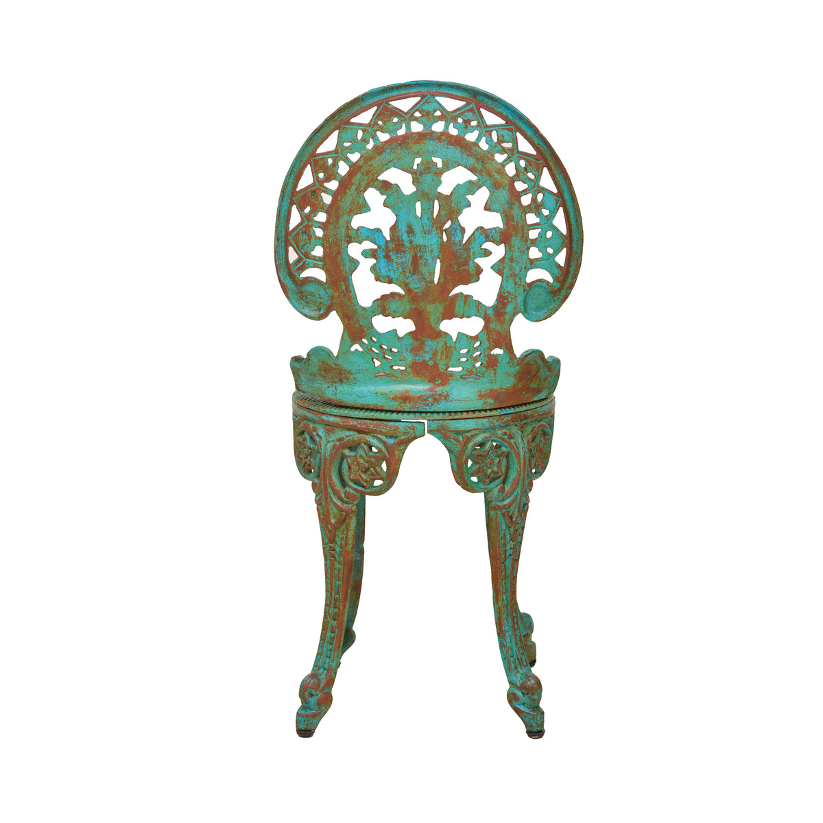 Victorian Cast Iron Chair - Green