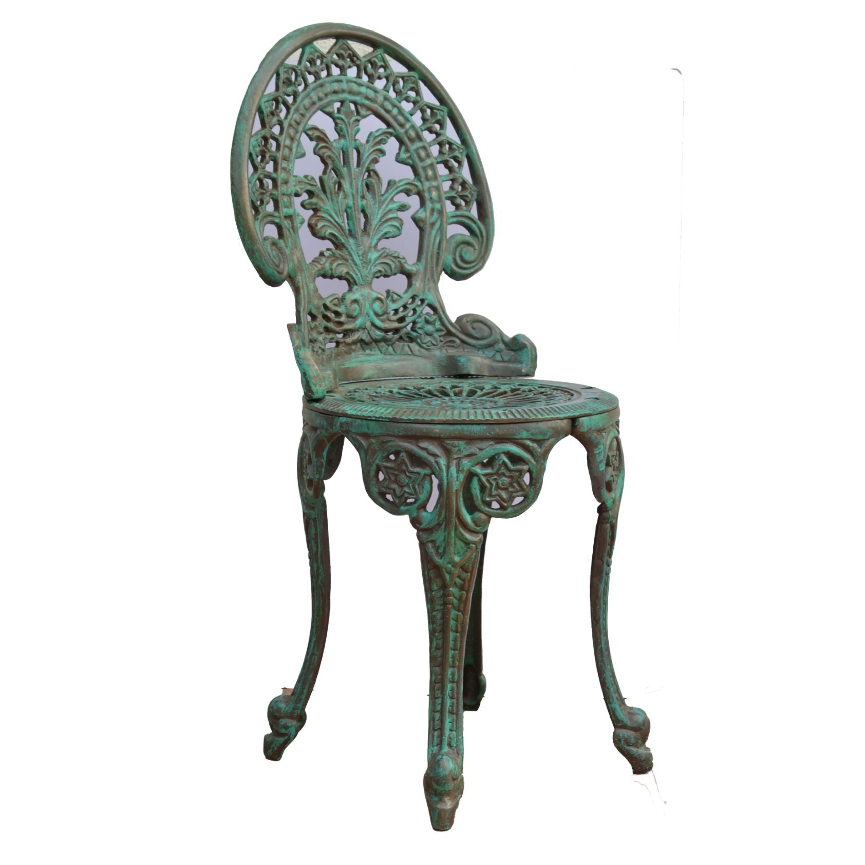 Victorian Cast Iron Chair - Green