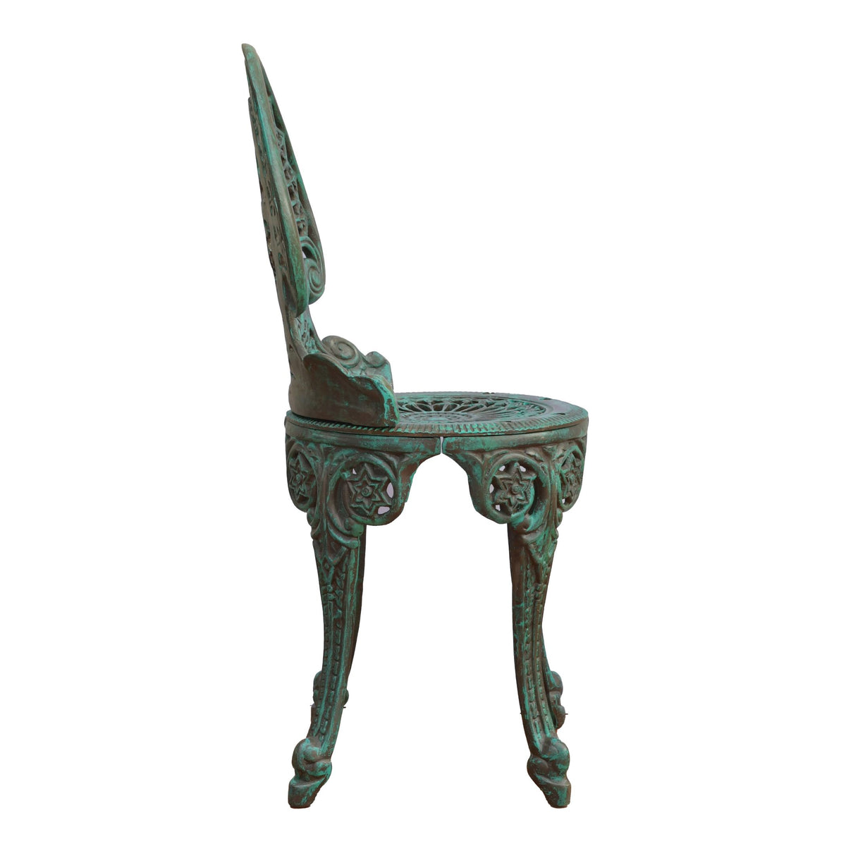Victorian Cast Iron Chair - Green