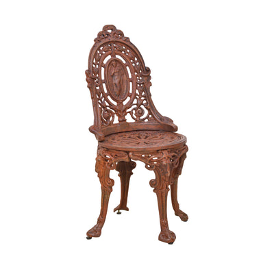 Bistro Cast Iron Chair Natural