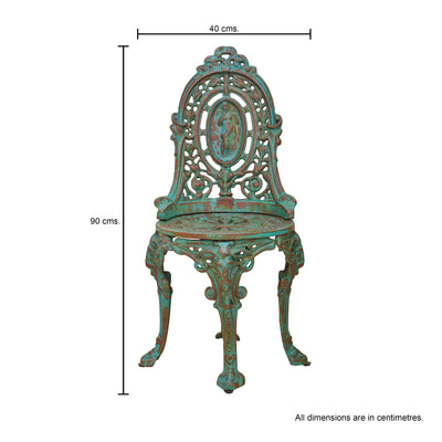 Bistro Cast Iron Chair Green