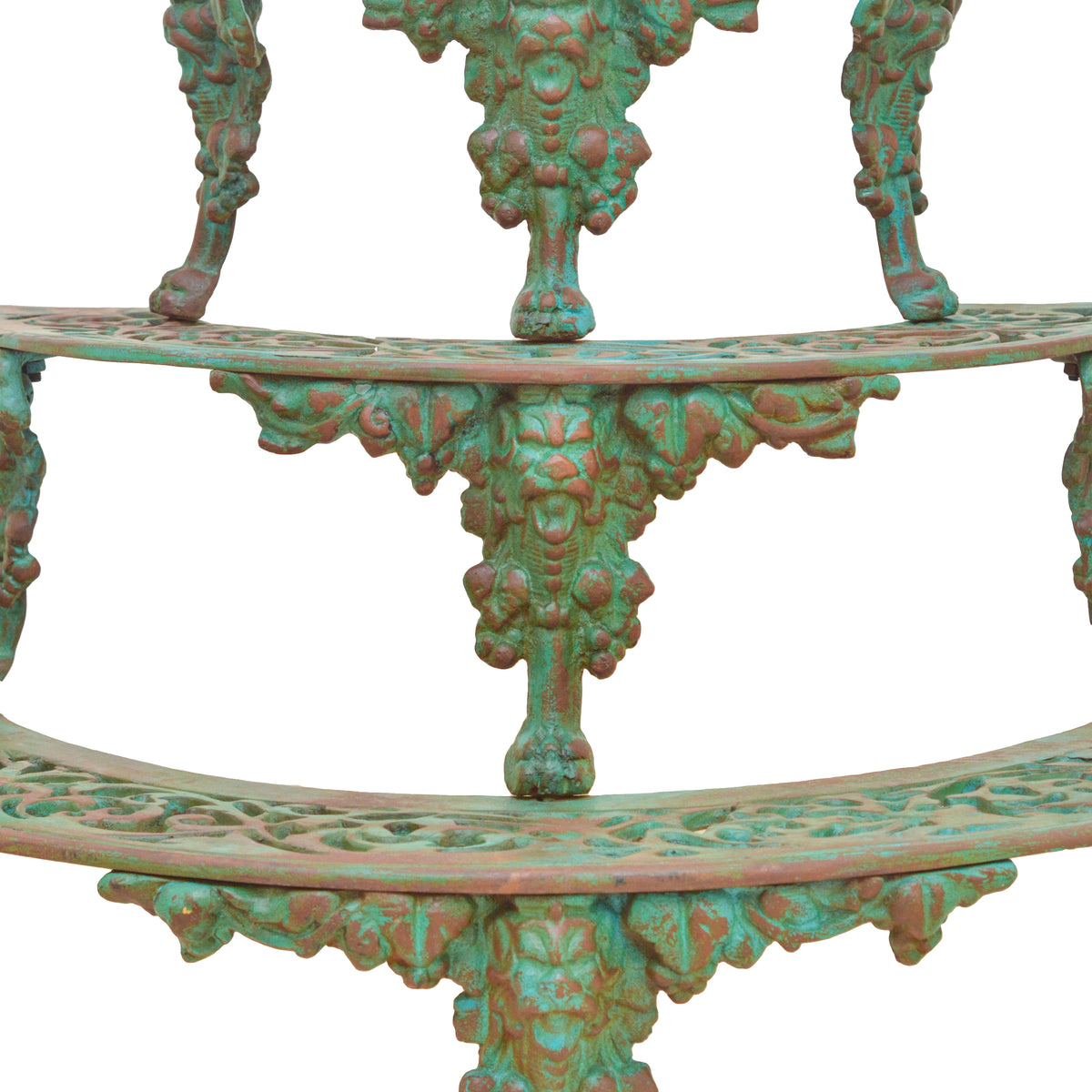 French Cast Iron Planter Stand- Green