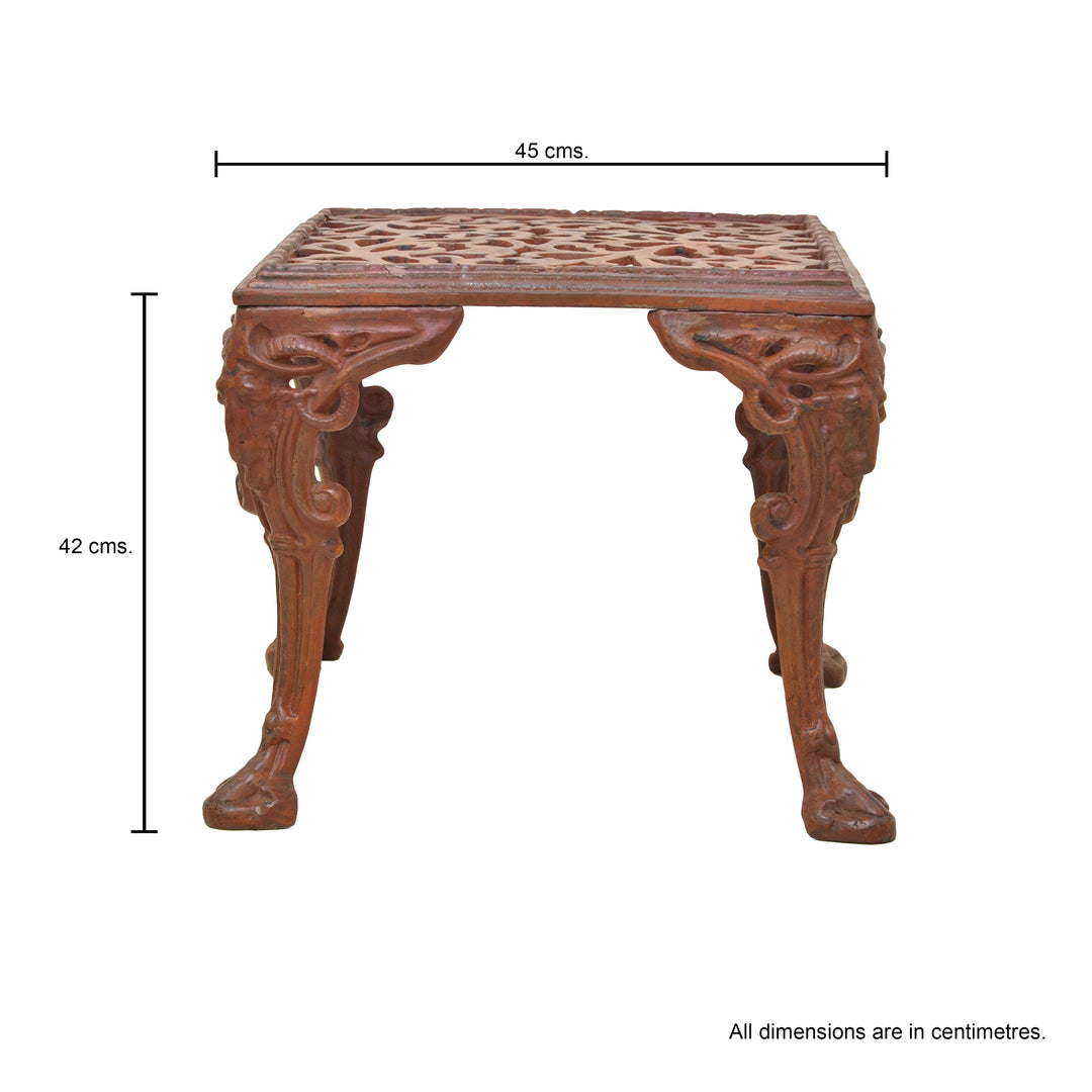 Anchien Cast Iron Table - Brown