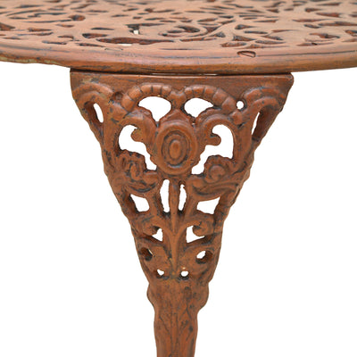 Amour Cast Iron Table - Brown