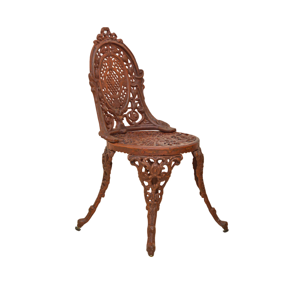 Retro Cast Iron Chair - Brown