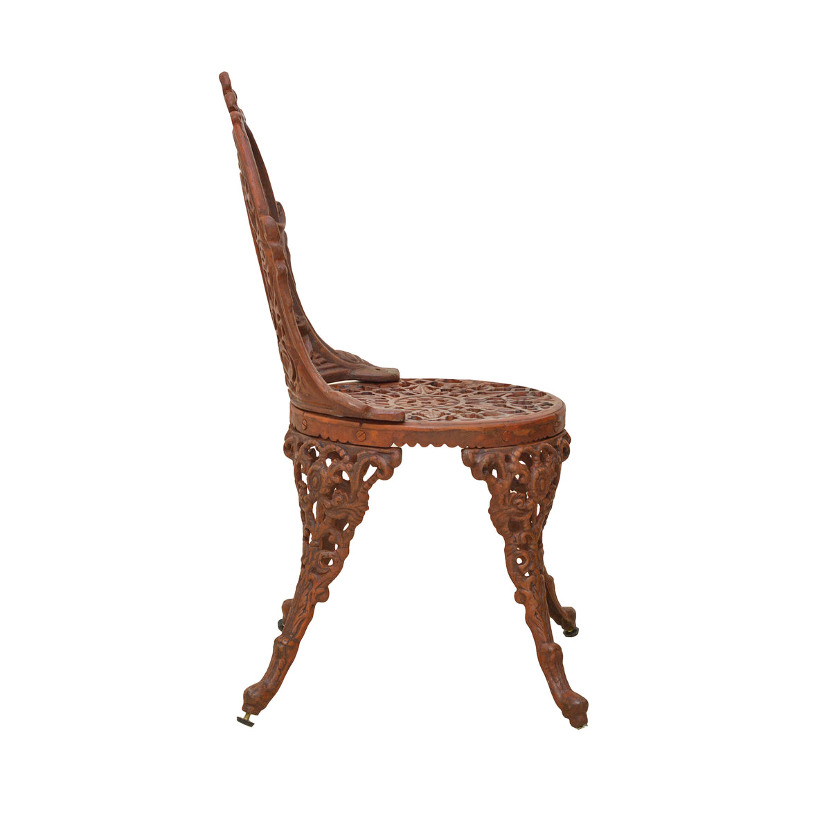 Retro Cast Iron Chair - Brown