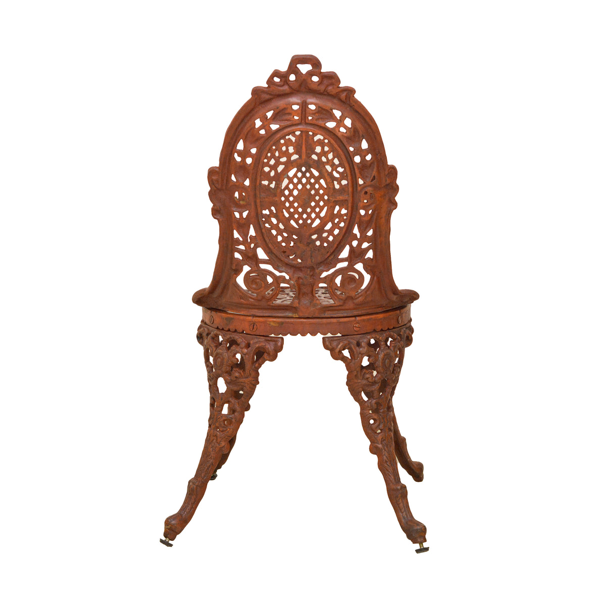 Retro Cast Iron Chair - Brown