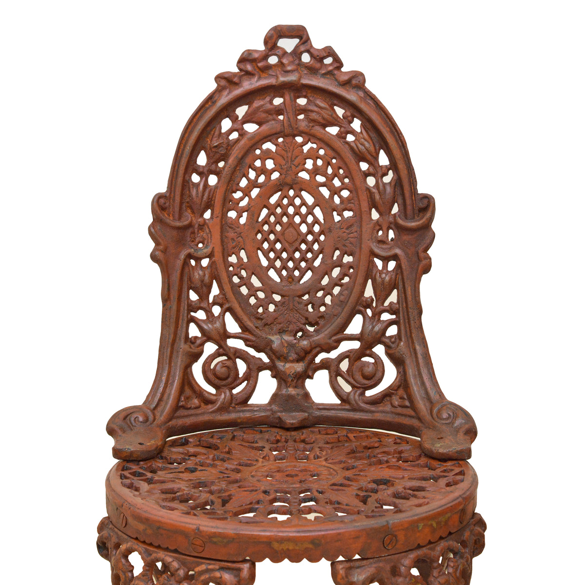 Retro Cast Iron Chair - Brown