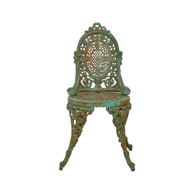 Retro Cast Iron Chair - Green