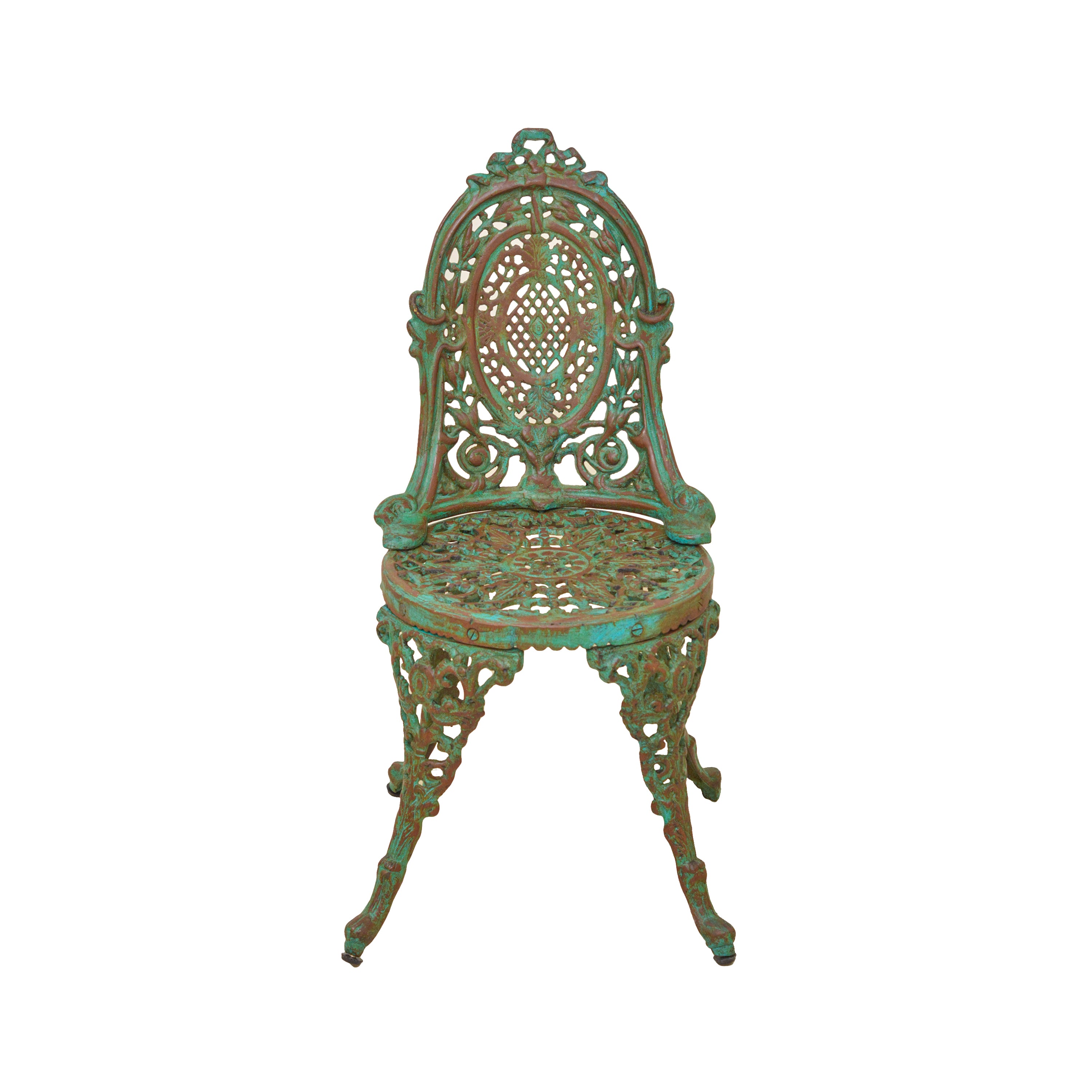 Retro Cast Iron Chair - Green
