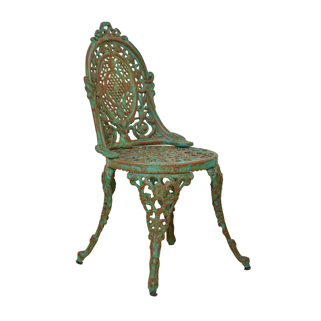 Retro Cast Iron Chair - Green