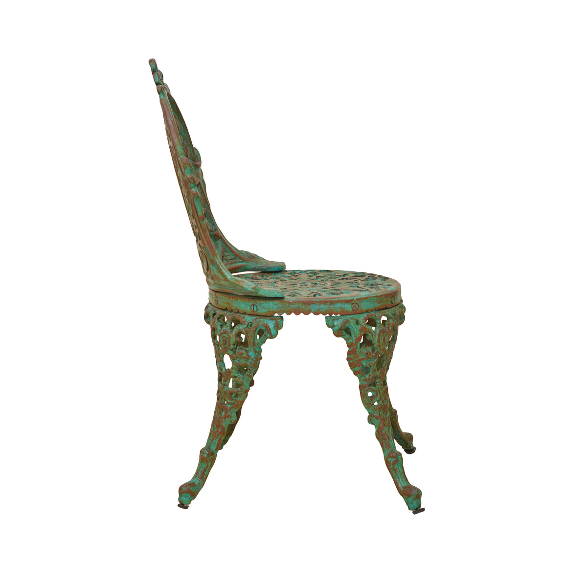 Retro Cast Iron Chair - Green