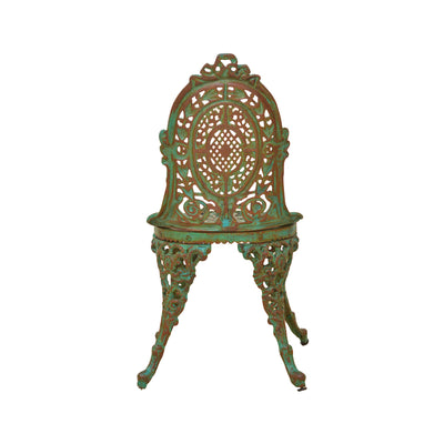 Retro Cast Iron Chair - Green