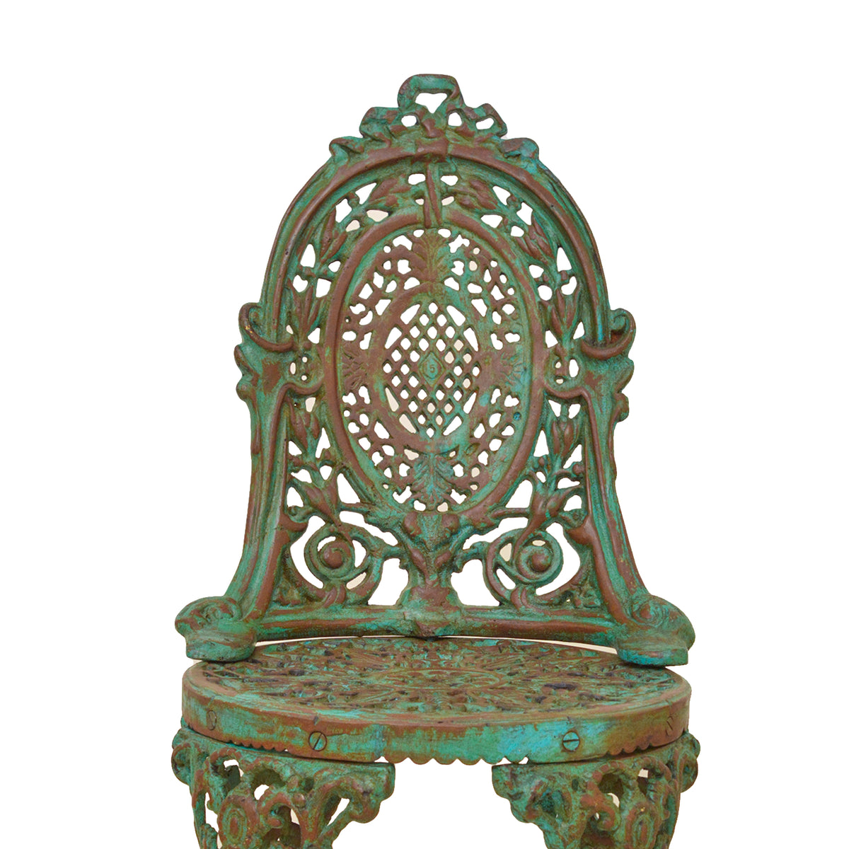 Retro Cast Iron Chair - Green