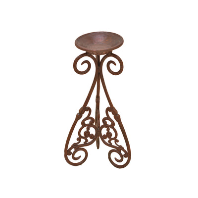 Cast Iron Candle stand- Brown