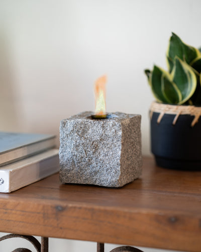 Grey Granite Fire Place