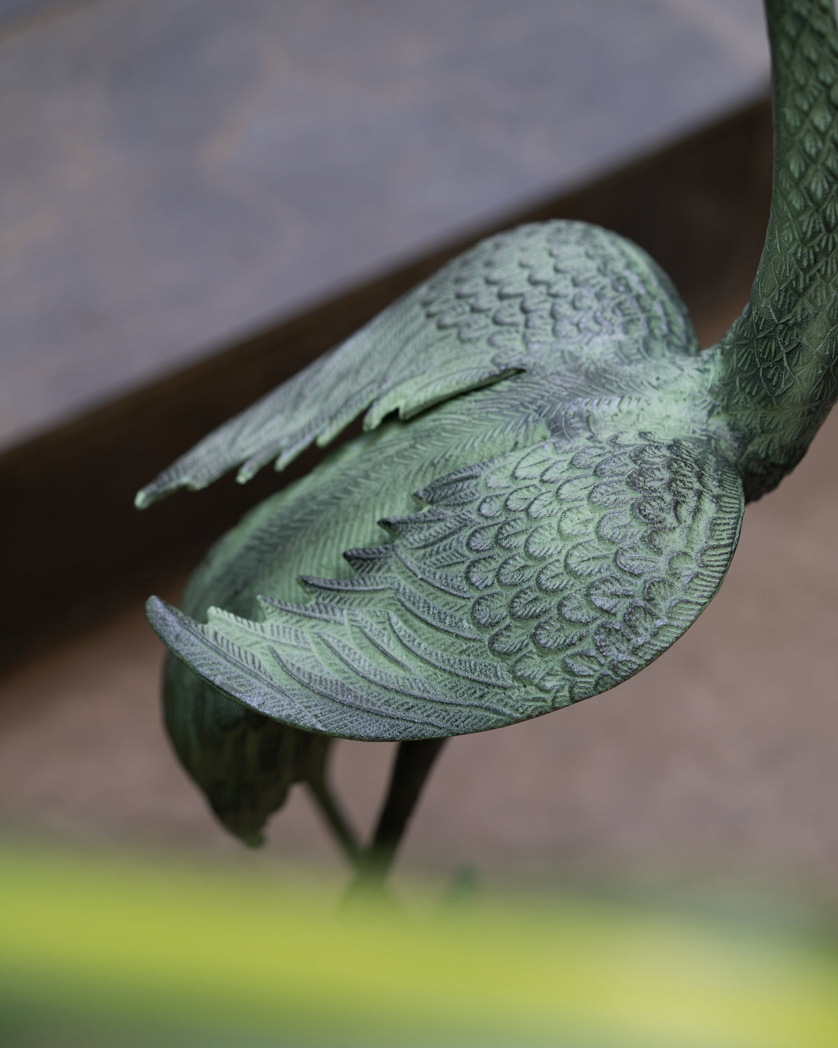 Garden Crane Statue