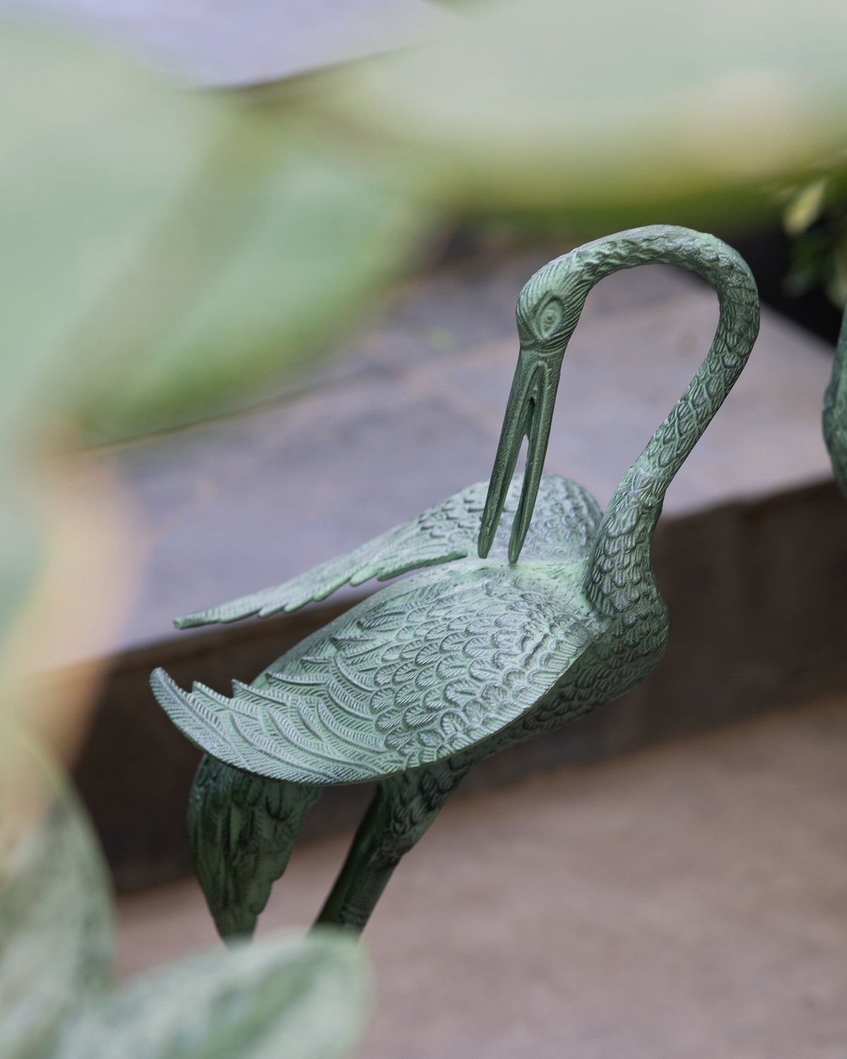 Garden Crane Statue