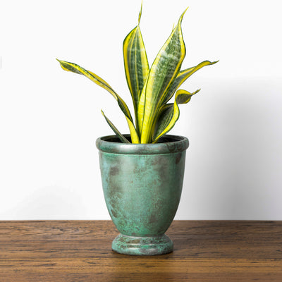 Blue verdi planter vase