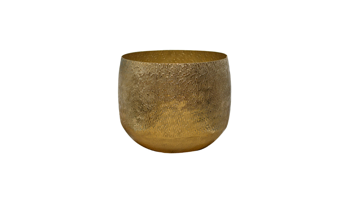 Textured Metal Pot