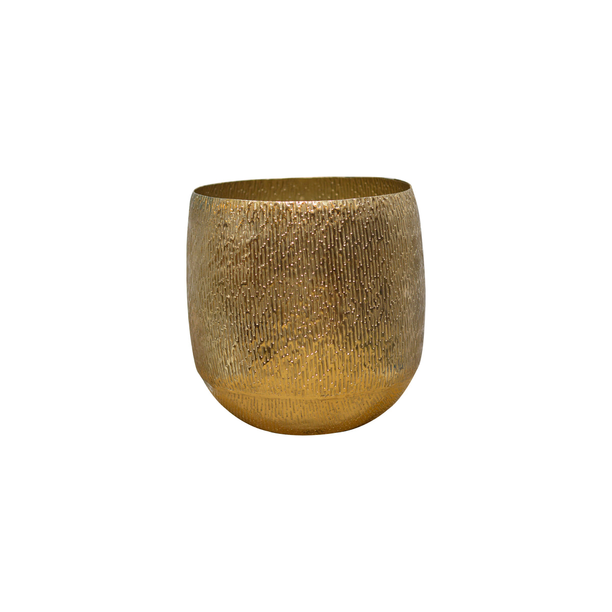 Textured Metal Pot