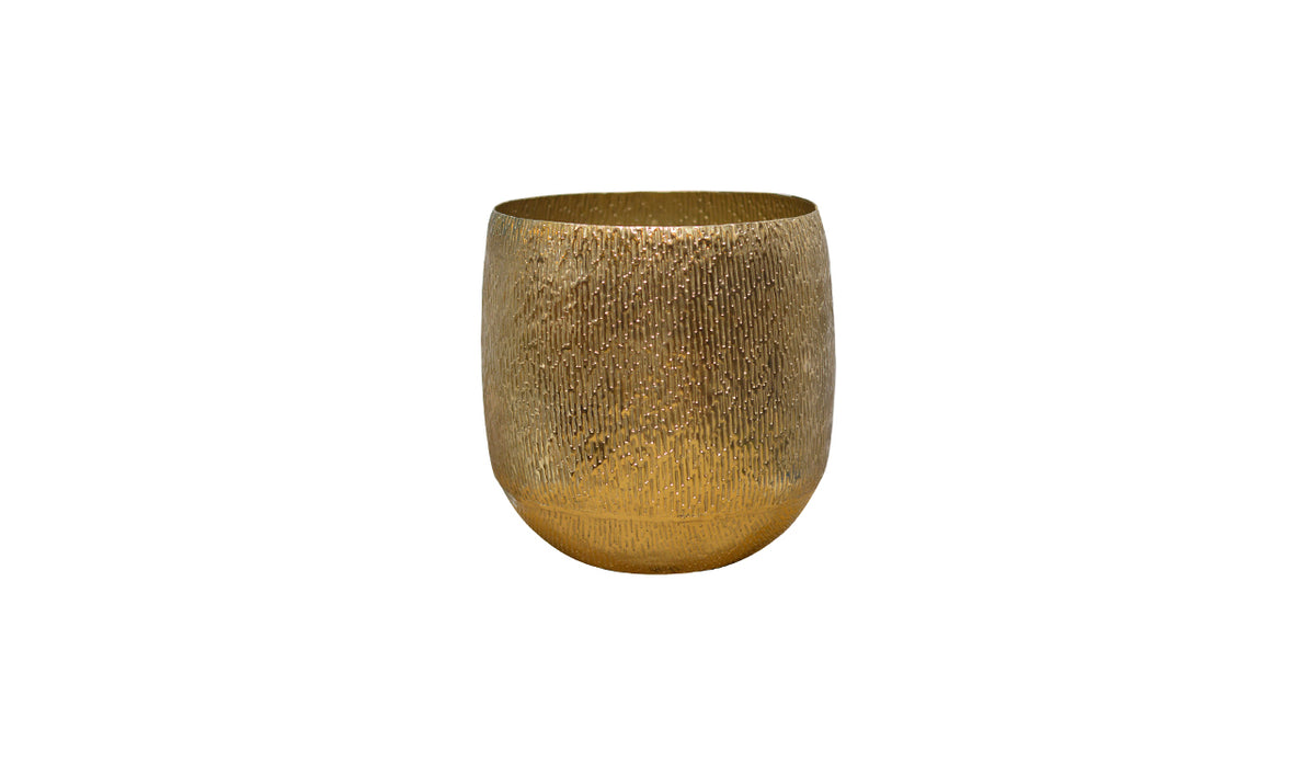 Textured Metal Pot