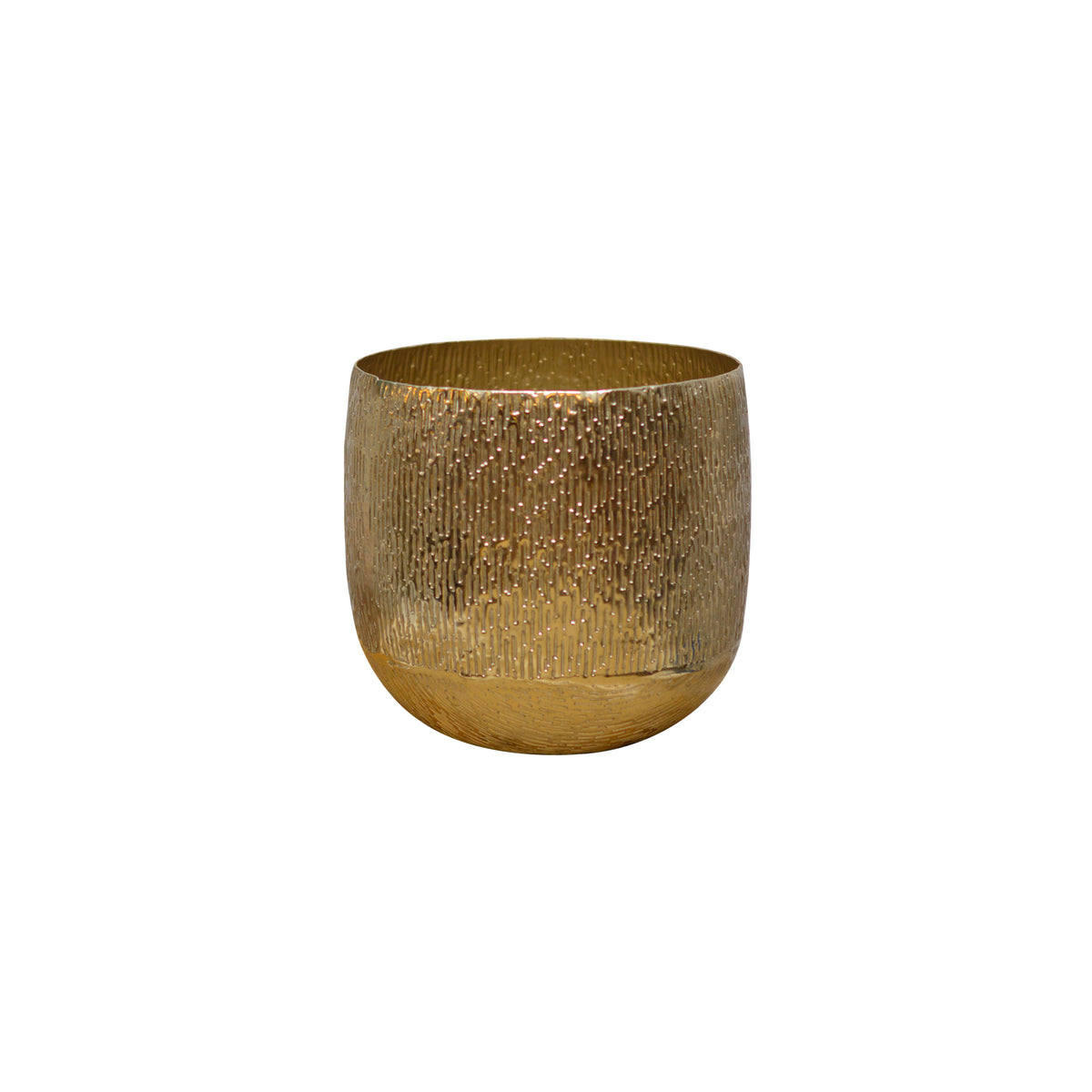 Textured Metal Pot
