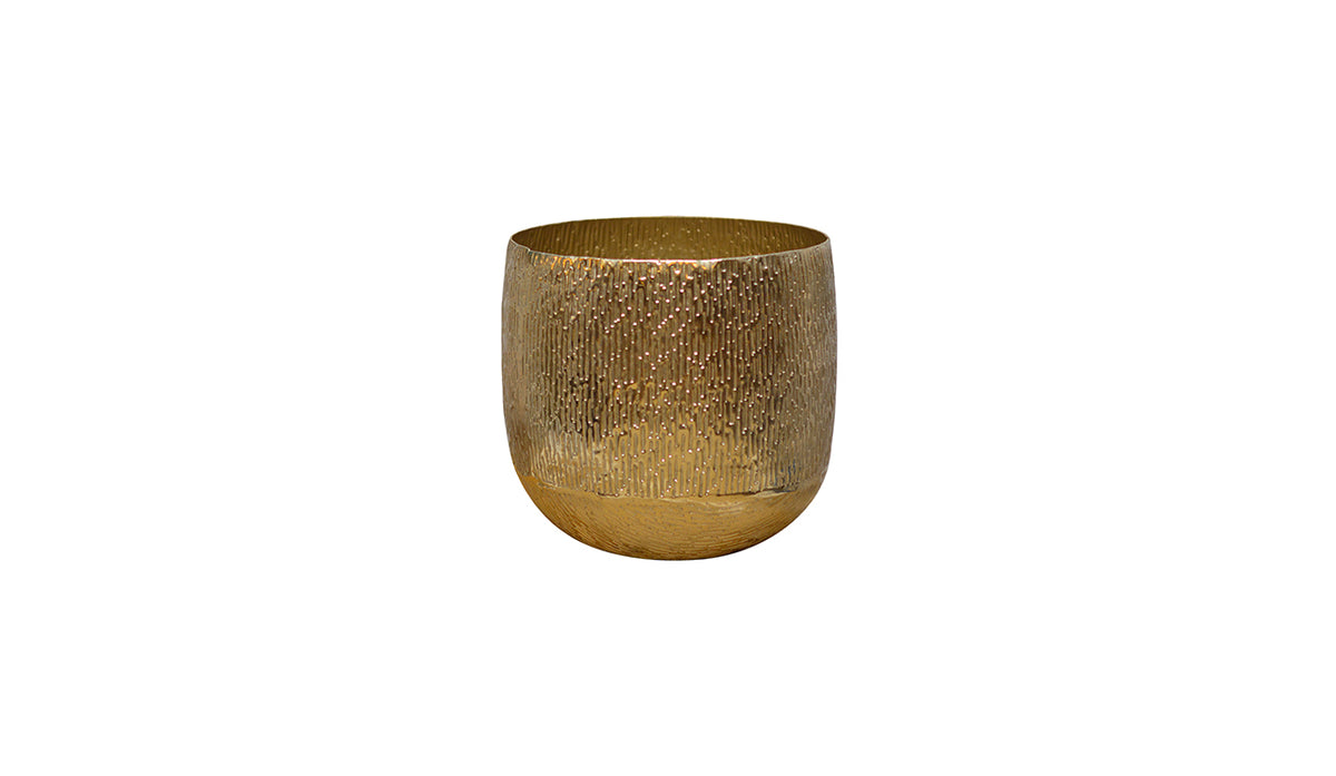 Textured Metal Pot