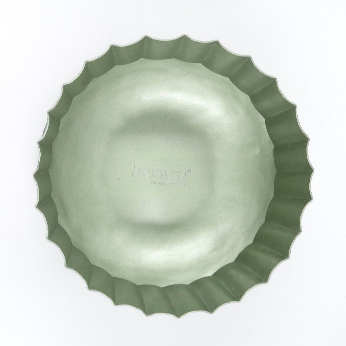 Verdi Blue Fluted Metal Pot