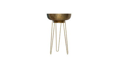 Brushed Gold Bowl on a stand