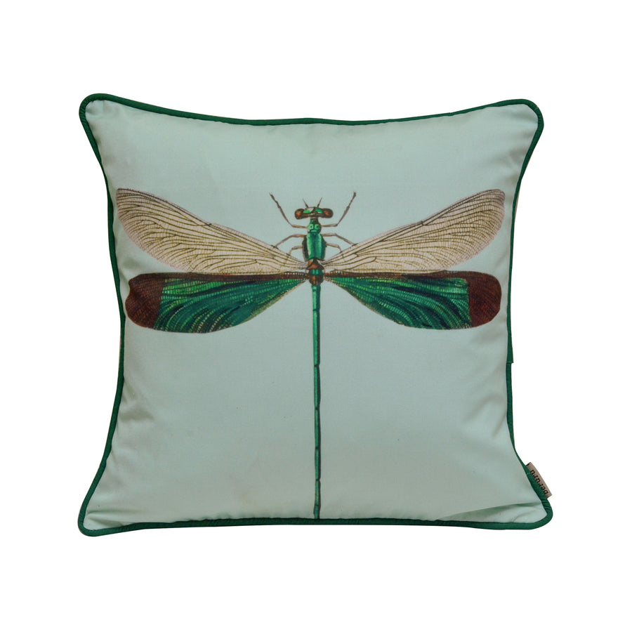 Blue Dragonfly Cushion Cover