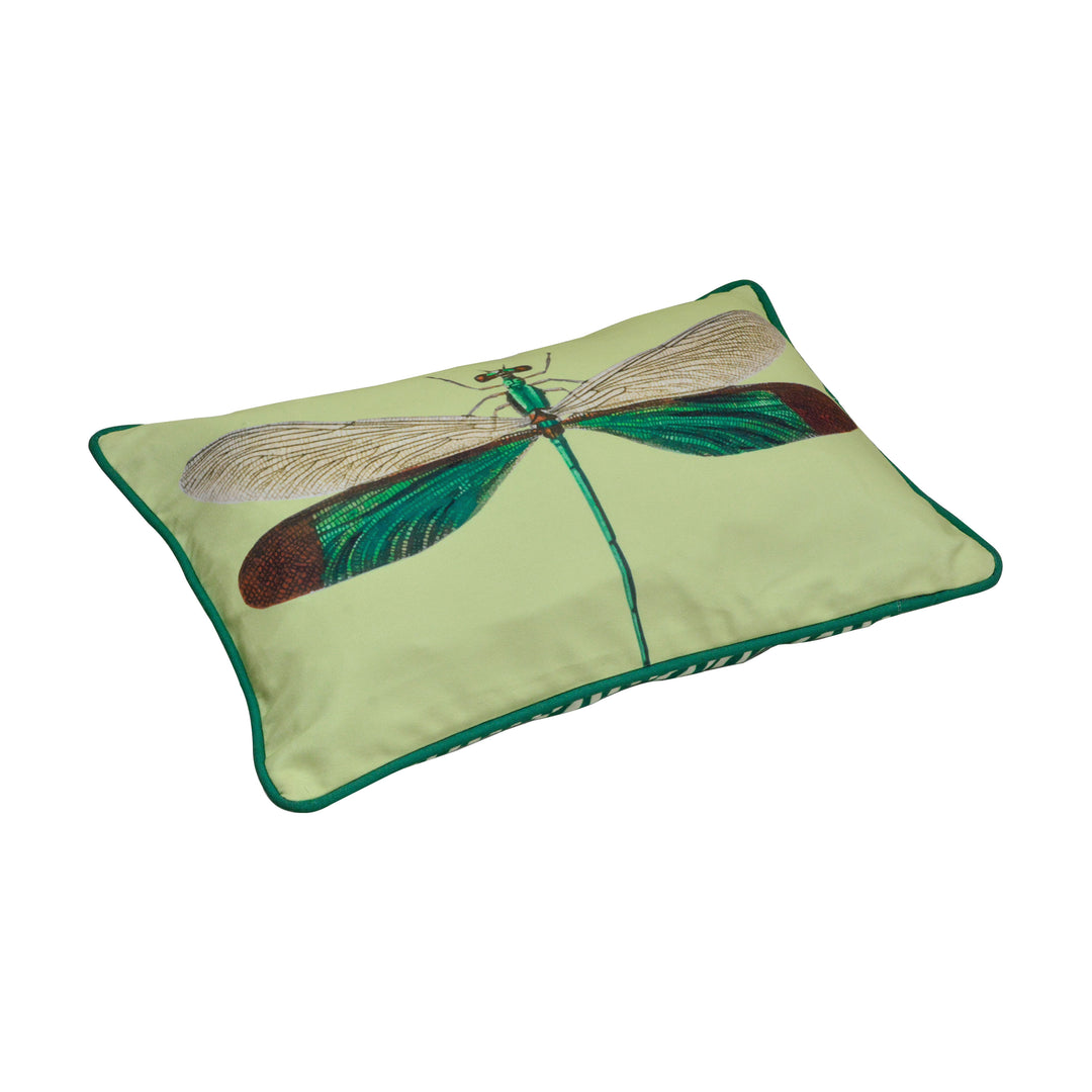 Yellow Dragonfly Cushion Cover