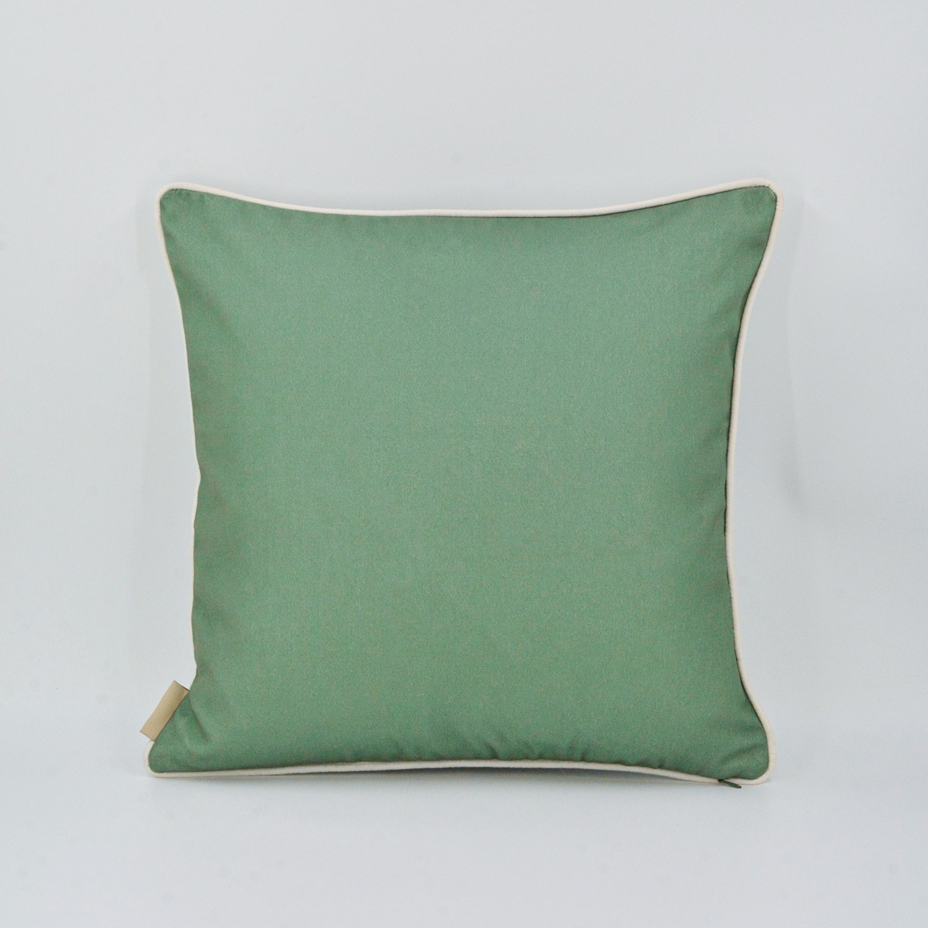 V Stripe with Leaves Cushion Cover