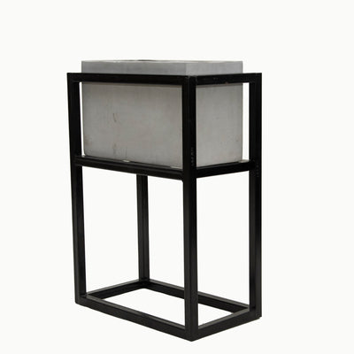 Tall Planter With Metal Stand