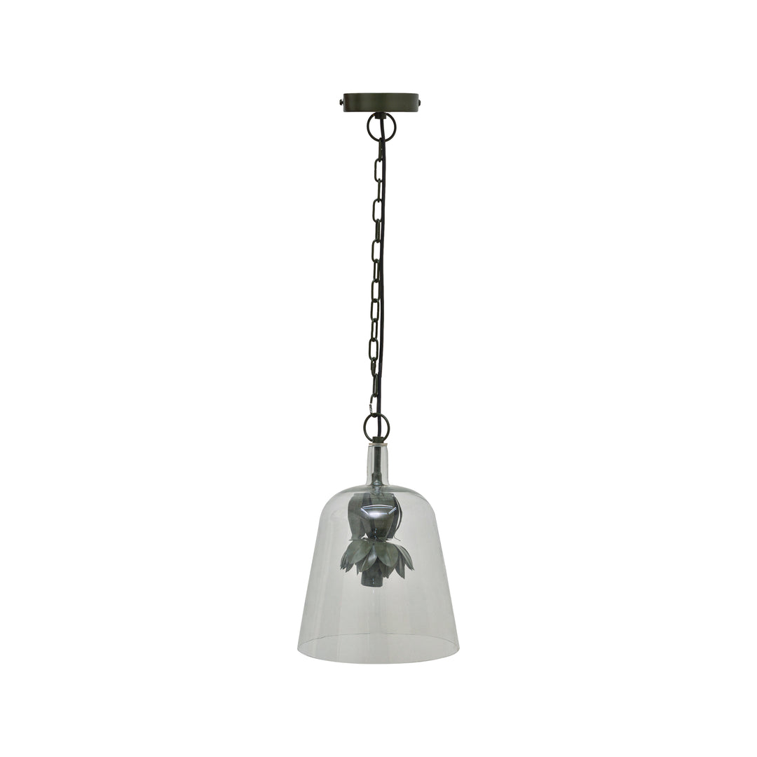 Glass Pendant Light with Chain