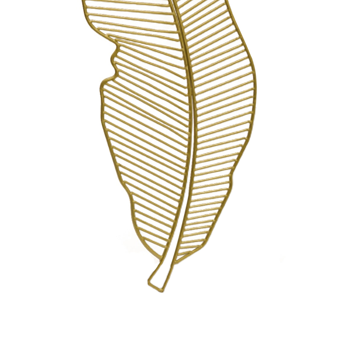 Serene Metal Leaf Wall Art