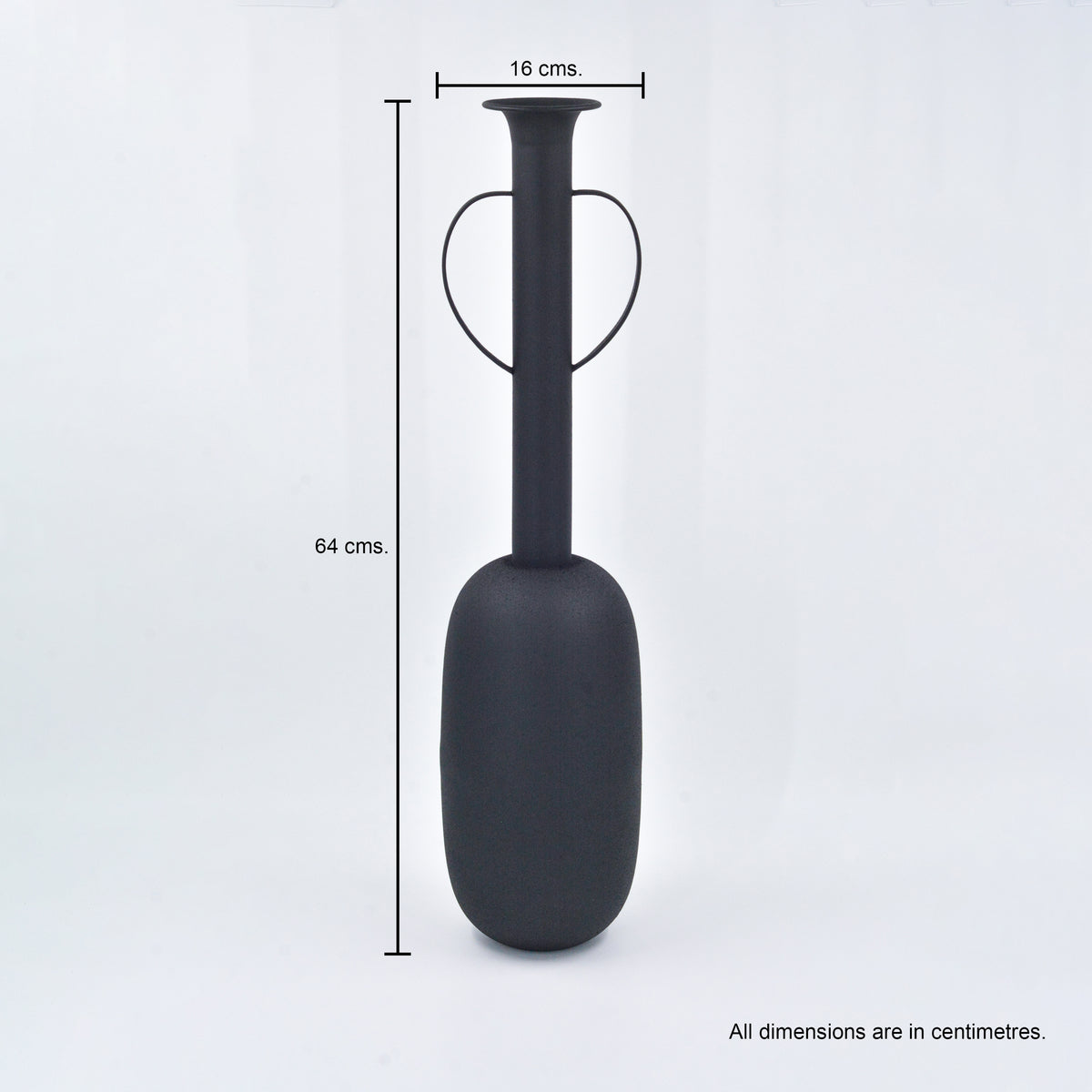 Slim Neck Flower Vase with Handles