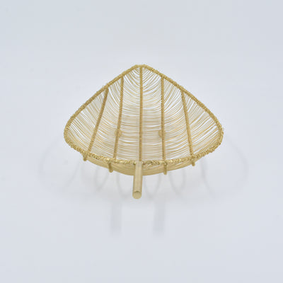Leaf Shaped Metal Fruit Tray