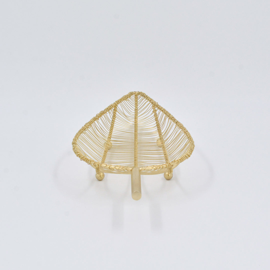Leaf Shaped Metal Fruit Tray