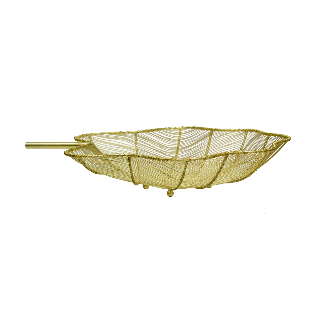 Lotus Leaf Metal Tray