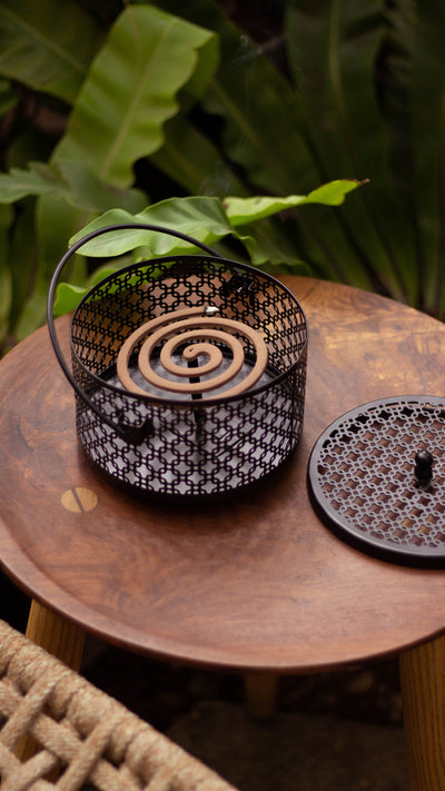 Lantern and Mosquito Coil Holder