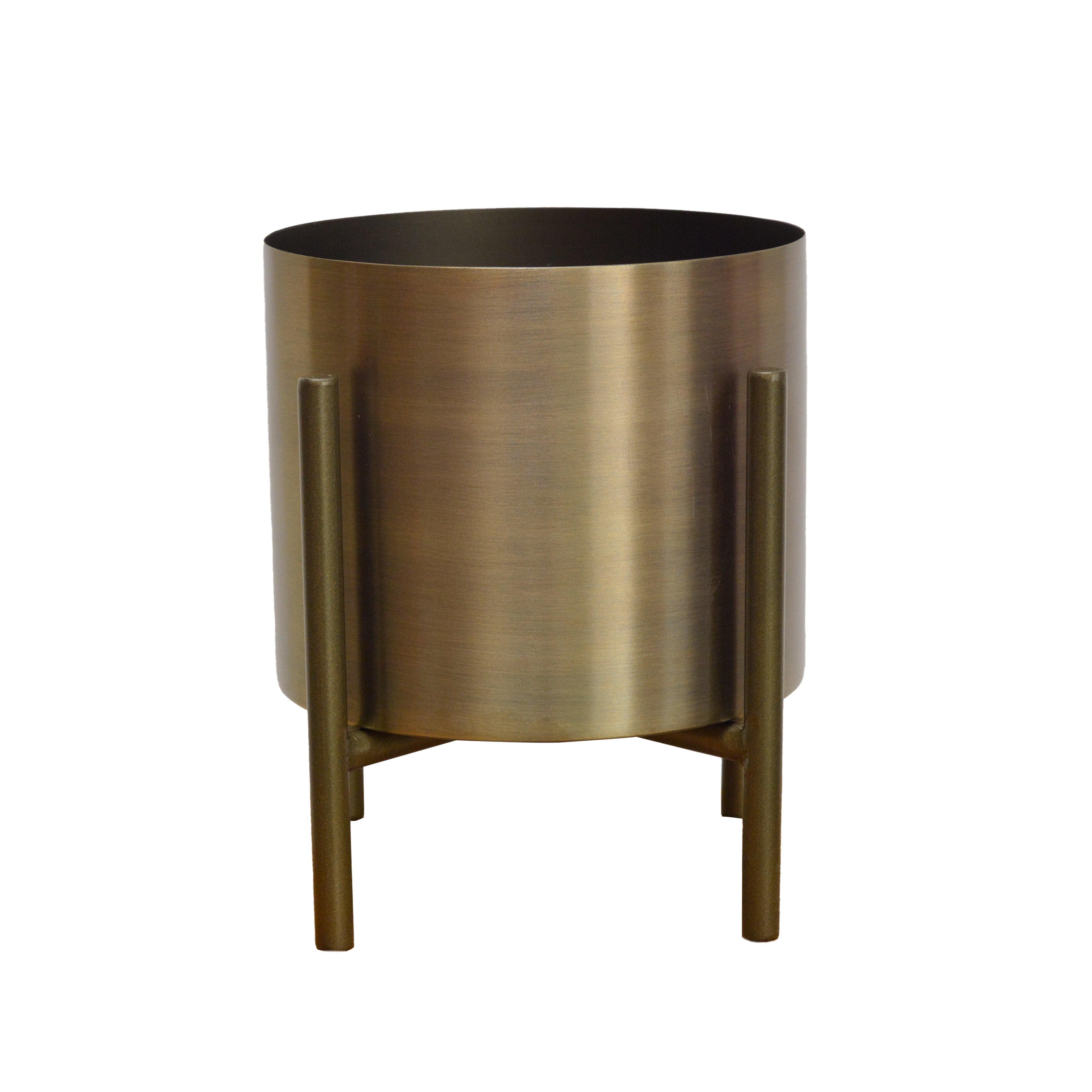 Gold Planter with stand