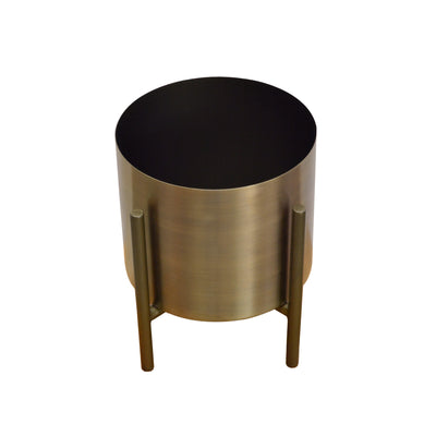 Gold Planter with stand