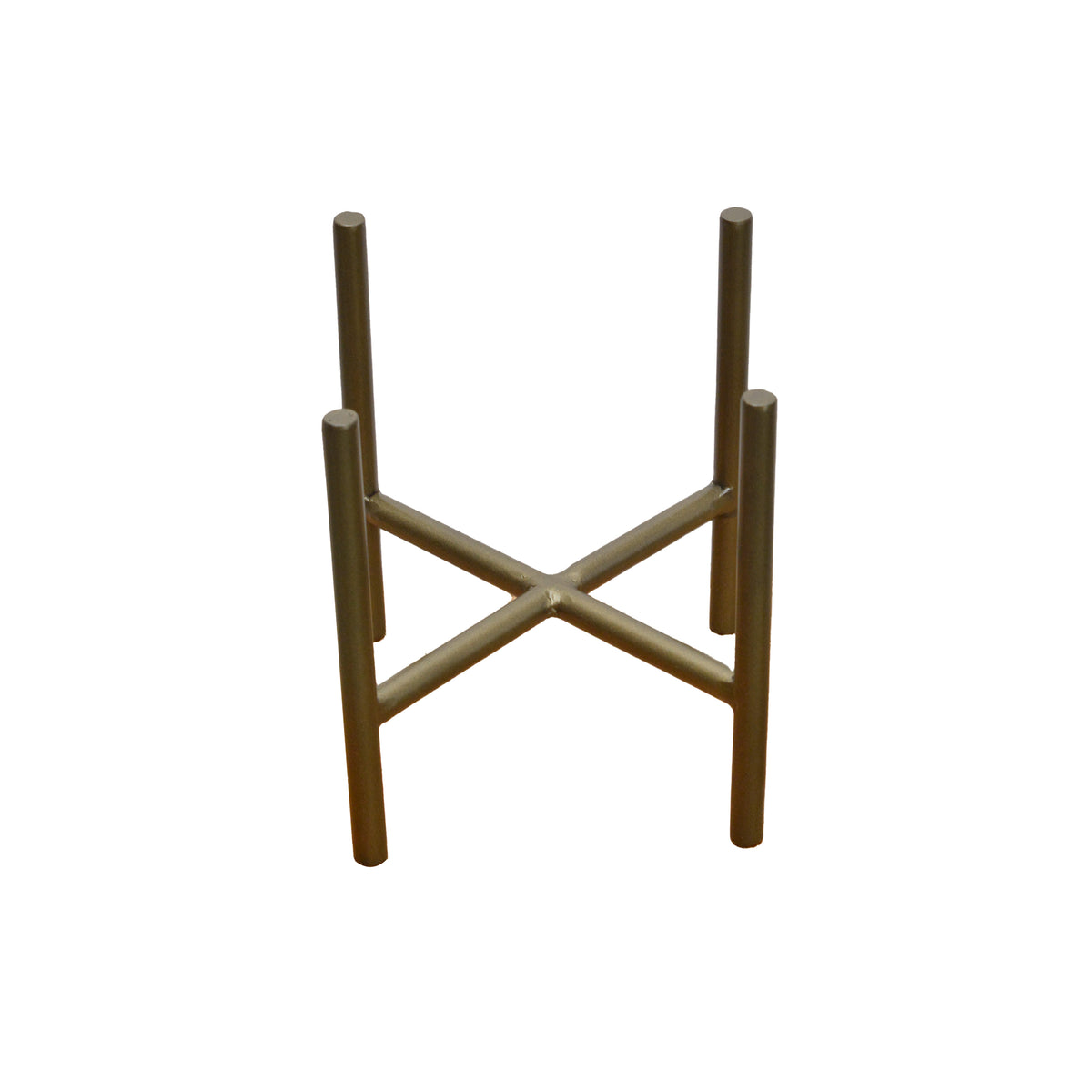 Gold Planter with stand