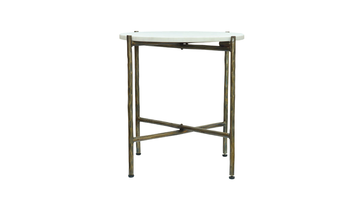 Marble and Iron Centre Table