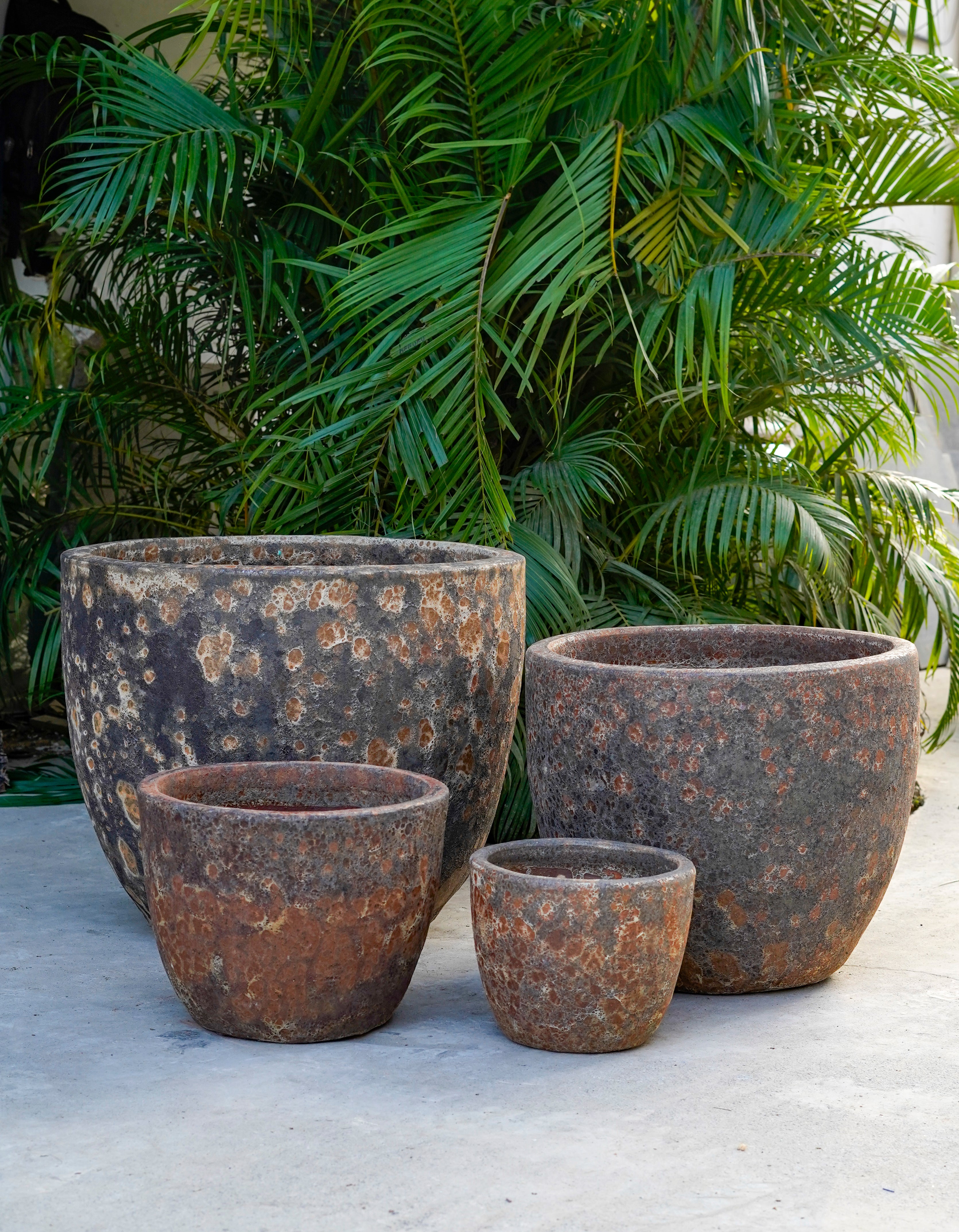 Egg Pot Orange Ancient Tidi