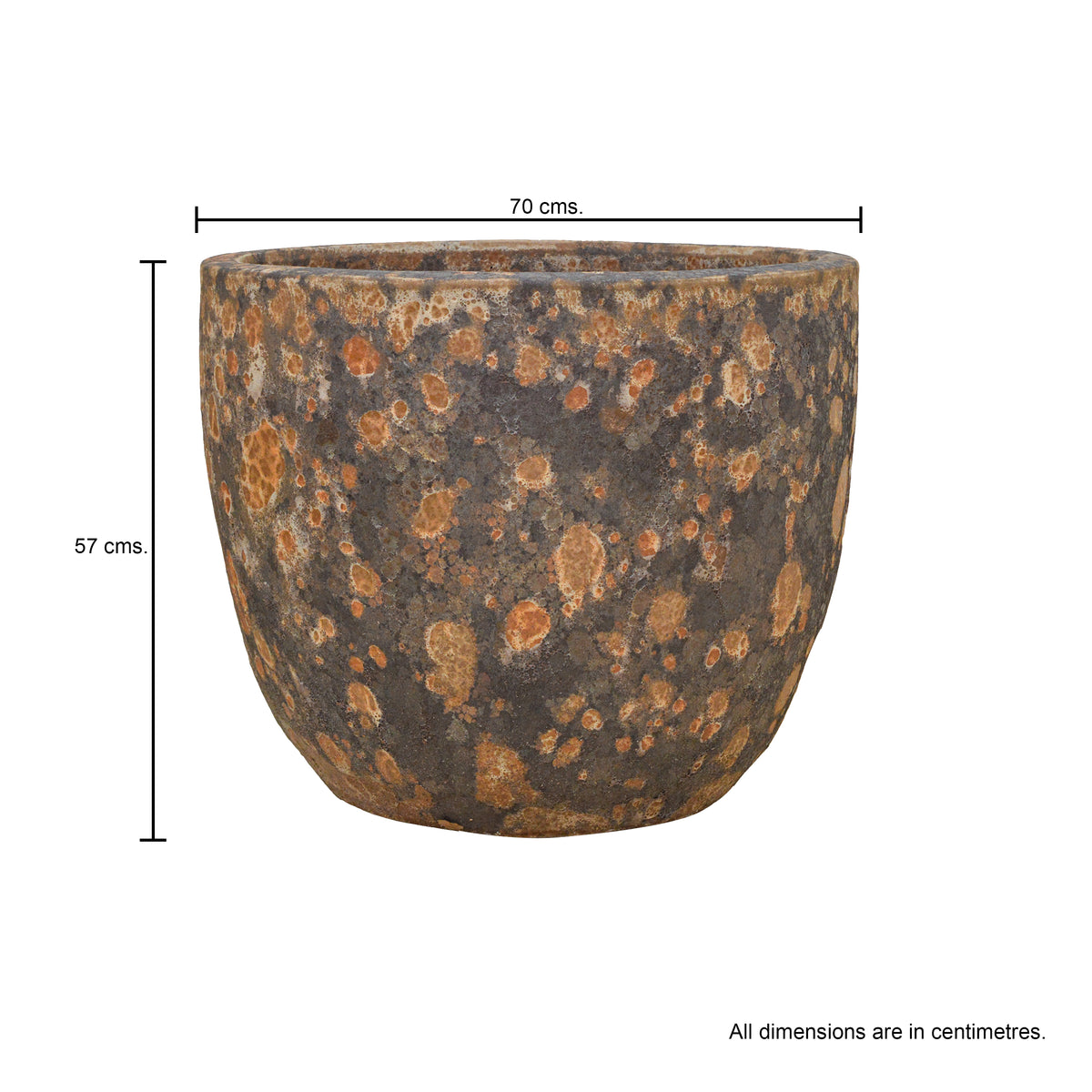 Egg Pot Orange Ancient Tidi