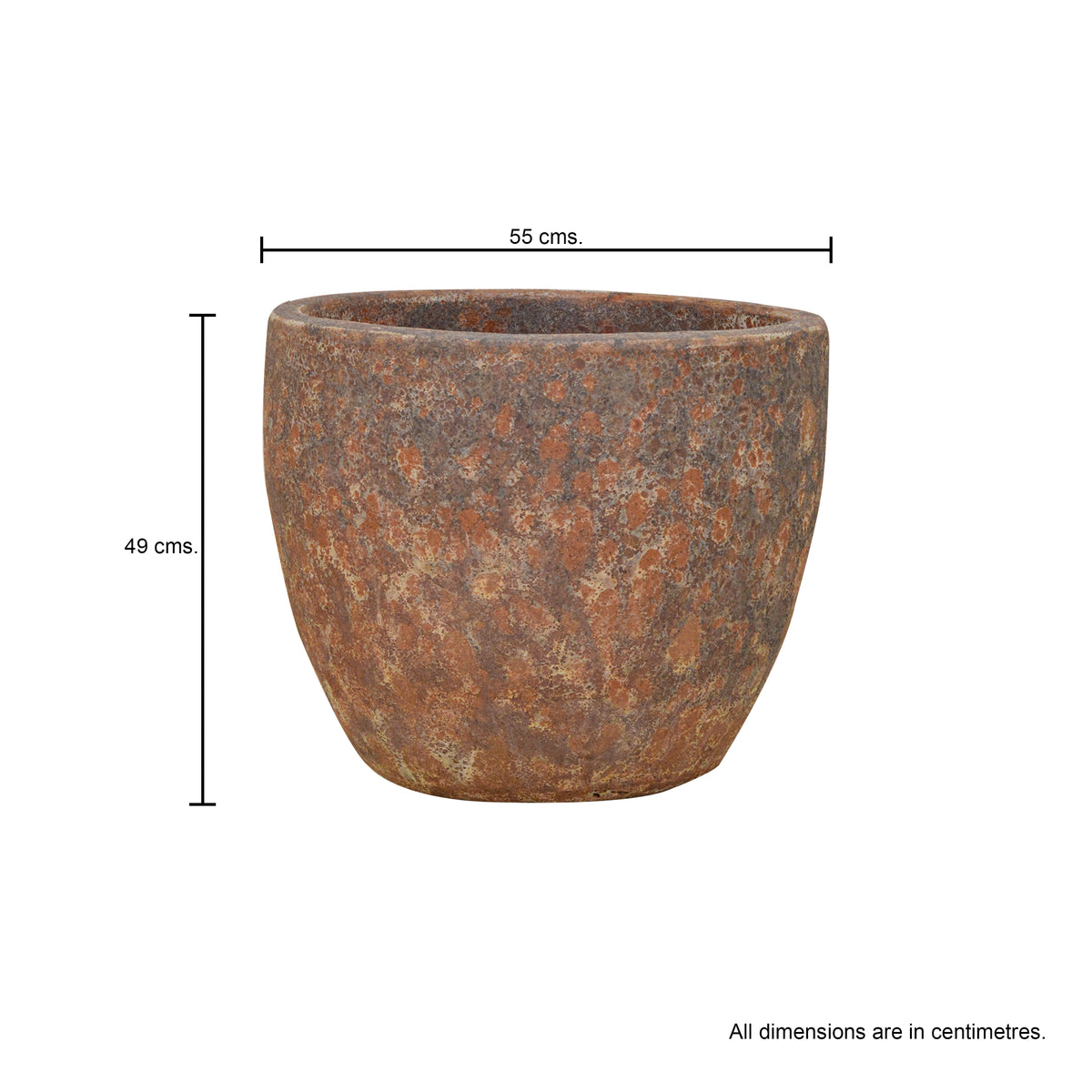 Egg Pot Orange Ancient Tidi