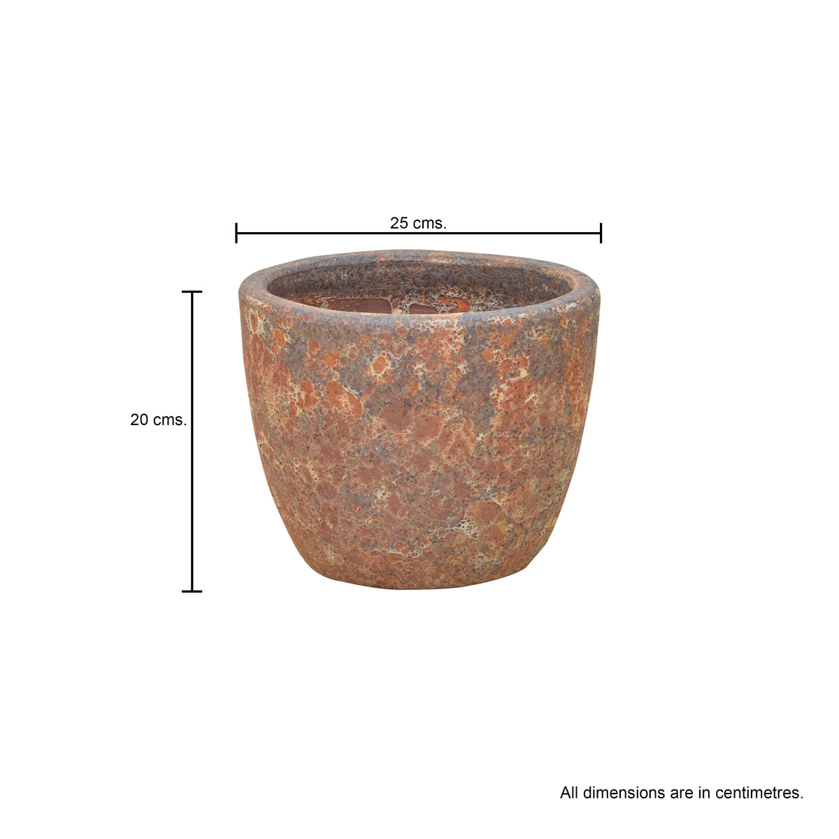 Egg Pot Orange Ancient Tidi